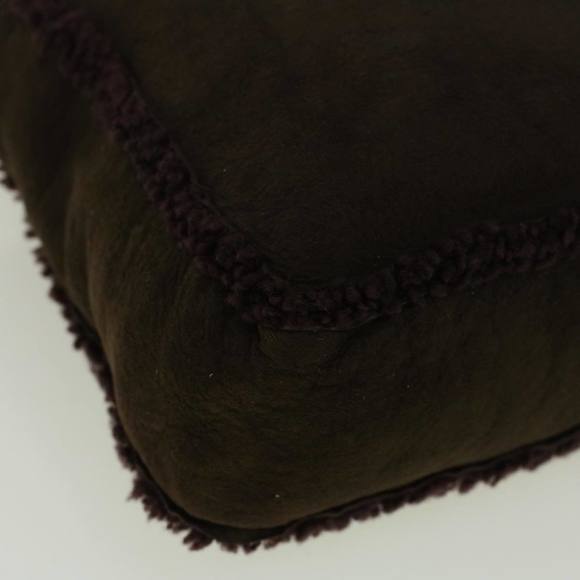 CHANEL Turn Lock Shoulder Bag Mouton Brown CC Auth 57346 - Picture 16 of 16